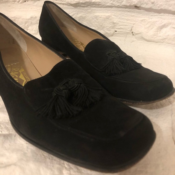 Salvatore Ferragamo suede tassel loafers with low heel size 7 - 7.5 - Picture 4 of 7